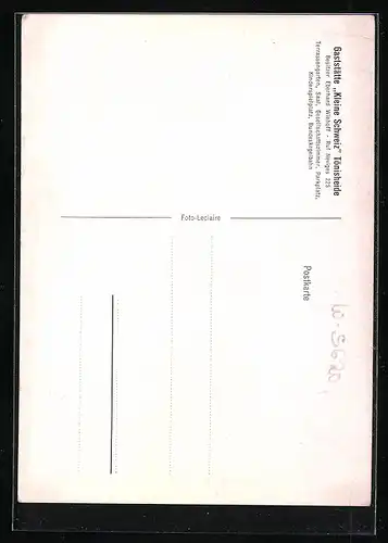 AK Tönisheide, Aussenansicht der Gaststätte Kleine Schweiz