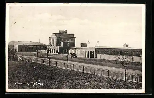 AK Chemnitz, Blick auf Flughafengebäude