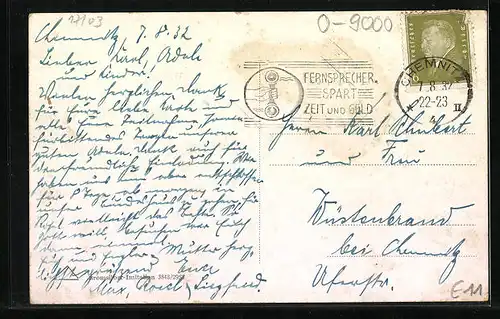 AK Chemnitz, Blick auf Flughafengebäude