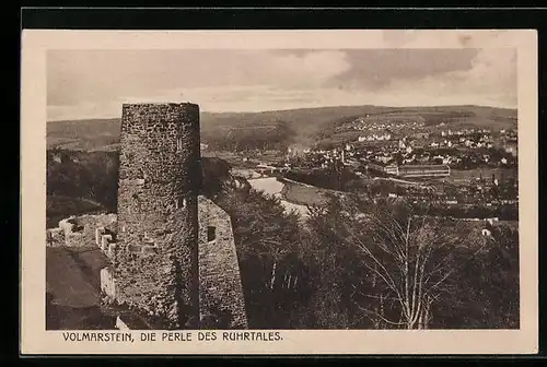 AK Volmarstein, Ortsansicht von der Burg
