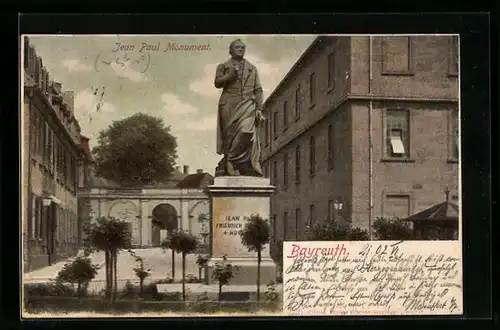 AK Bayreuth, Jean Paul Monument