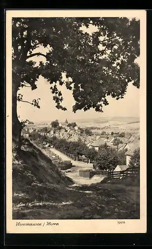 AK Wernshausen /Werra, Ortsansicht aus der Vogelschau