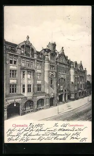 AK Chemnitz, Blick auf Centraltheater