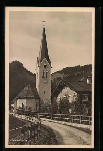 AK Obertiefenbach, Blick auf die Kirche