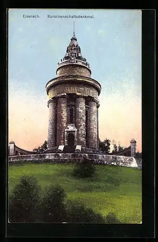 AK Eisenach, Blick auf Burschenschaftsdenkmal