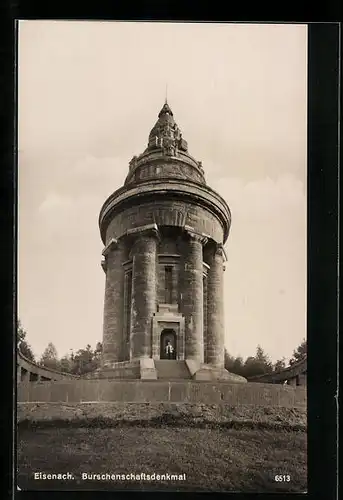 AK Eisenach, Blick auf Burschenschaftsdenkmal