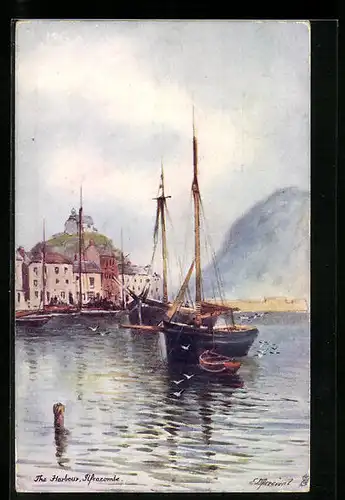 Künstler-AK Raphael Tuck & Sons Nr. Ilfracombe: The Harbour
