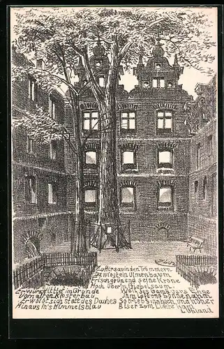 AK Hirsau, Innenhof eines zertrümerten Hauses