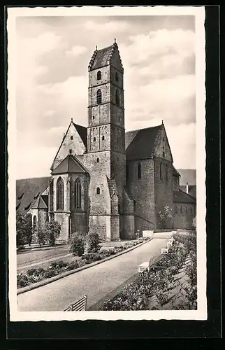 AK Alpirsbach /Schwarzwald, Klosterkirche im Sonnenschein