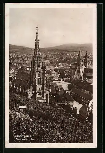 AK Esslingen a. N., Ortspartie mit Frauenkirche