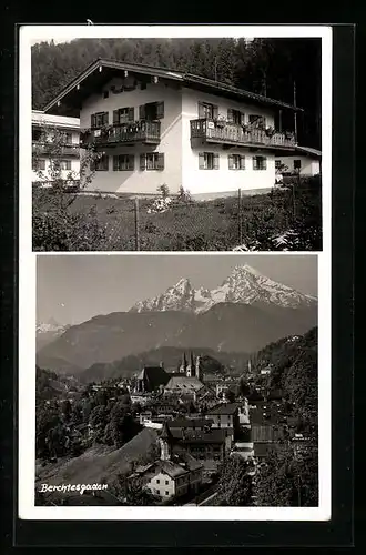 AK Berchtesgaden, Ortsansicht aus der Vogelschau