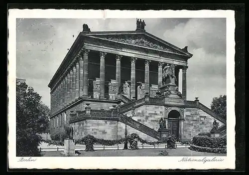 AK Berlin, Blick auf Nationalgalerie