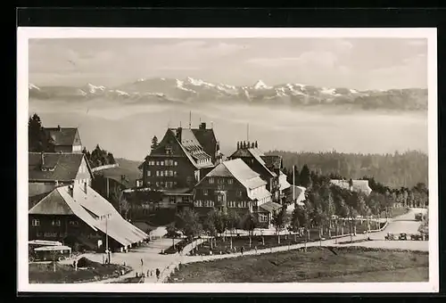 AK Feldberg /Schwarzwald, Hotel Feldbergerhof mit Alpen