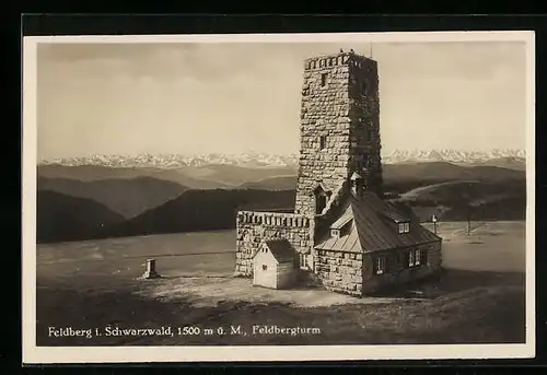 AK Feldberg i. Schwarzwald, Ansicht vom Feldbergturm