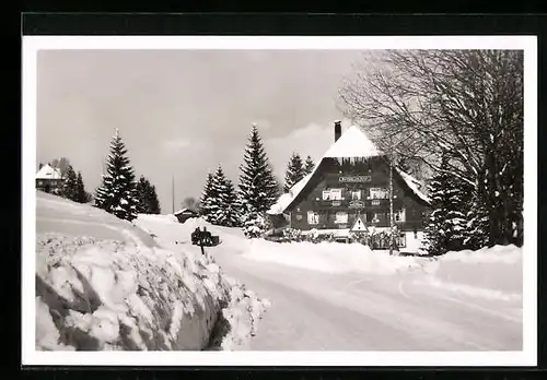 AK Feldberg-Bärental, Gasthof Adler-Pension im Winter