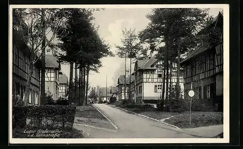 AK Lager Grafenwöhr, Blick in die Tannstrasse