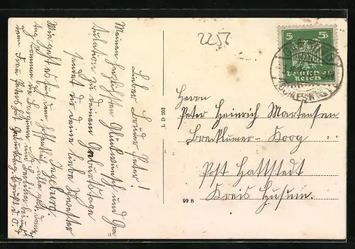 AK Garding, Blick auf Kirche