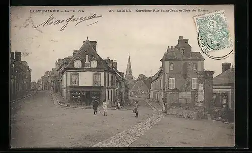 AK Laigle, Carrefour Rue Saint-Jean et Rue du Maure