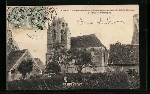 AK Saint-Cry-la-Rosière, Eglise de l`ancien prieure de Sainte-Gauburge