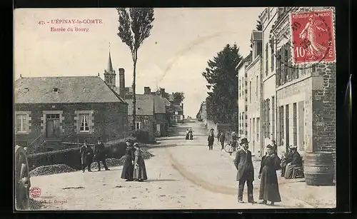AK L`Épinay-le-Comte, Entree du Bourg