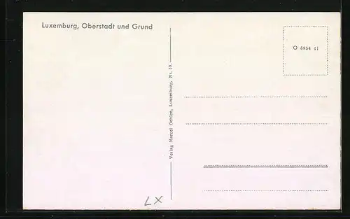 AK Luxemburg, Oberstadt und Grund