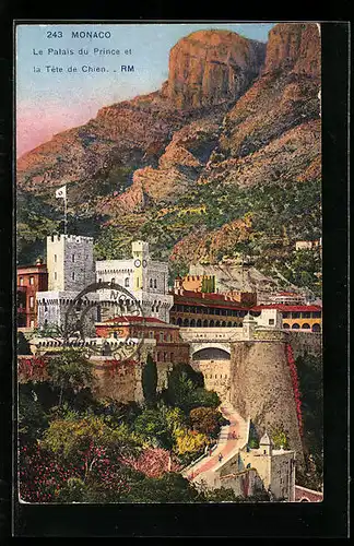 AK Monaco, Le Palais du Prince et la Tete de Chien