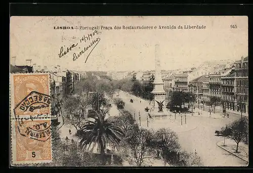 AK Lisboa, Praca dos Restauradores e Avenida da Liberdade
