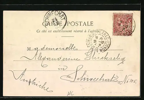 AK Monte-Carlo, le Theatre et Jardins