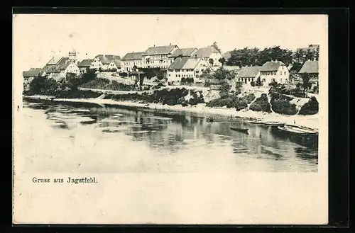 AK Jagstfeld, Ortspartie am Ufer