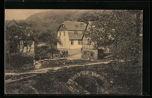 AK St. Goarshausen, Ober Zöllers Mühle im Schweizertal