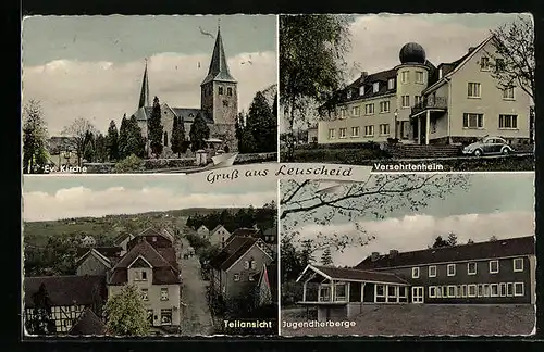 AK Leuscheid, Ev. Kirche, Jugendherberge, Versehrtenheim
