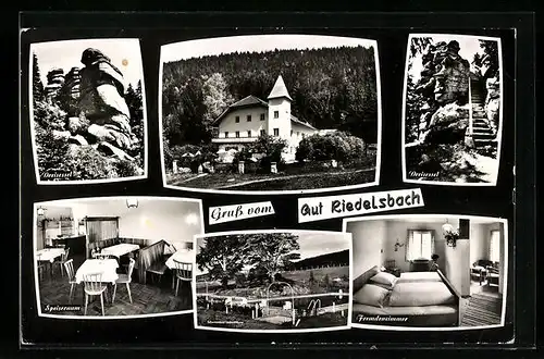 AK Neureichenau, Hotel-Pension Gut Riedelsbach, Dreisessel, Schwimmbad