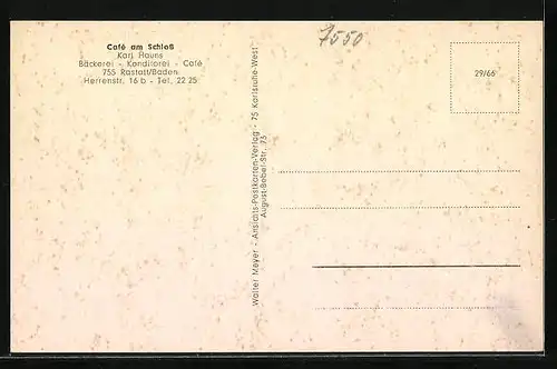 AK Rastatt, Café am Schloss