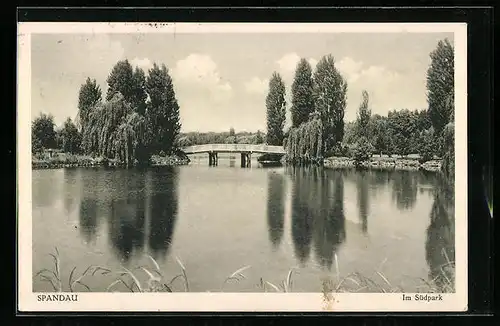 AK Berlin-Spandau, Idylle im Südpark