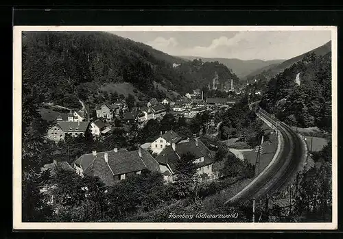 AK Hornberg / Schwarzwald, Totale vom Berg aus gesehen