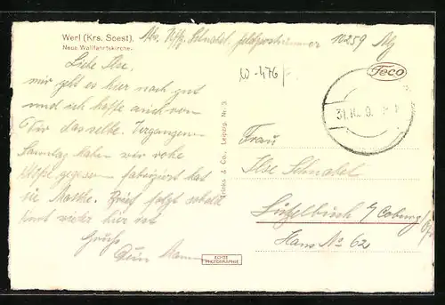 AK Werl / Soest, Neue Wallfahrtskirche