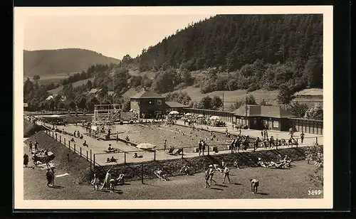 AK Leutenberg i. Thür., Sommerbad im Ilmtal