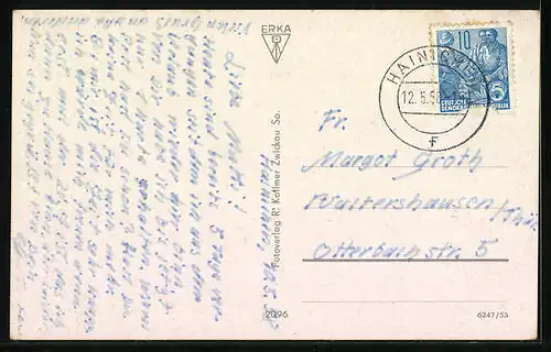 AK Hainichen i. Sa., Reichsbahnschule