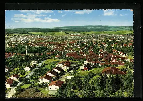 AK Böblingen, Ortsansicht mit Umland