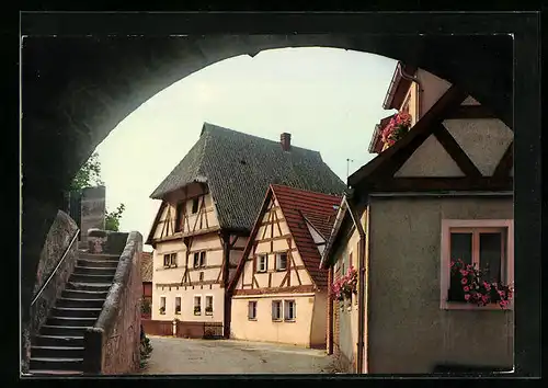 AK Wolframs-Eschenbach /Mfr., Blick auf das Pfrüdehaus