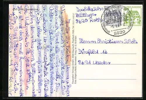 AK Lif.-Rothmannsthal, Ortsansicht vom Flugzeug aus