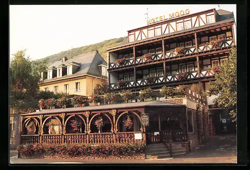 AK Valwig /Mosel, Blick auf das Hotel Moog