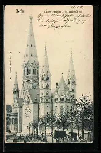 AK Berlin-Charlottenburg, Kaiser Wilhelm Gedächtniskirche