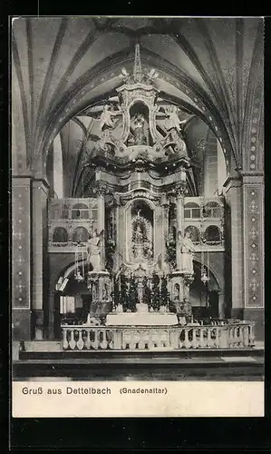 AK Dettelbach a. M., Gnadenaltar in der Kirche