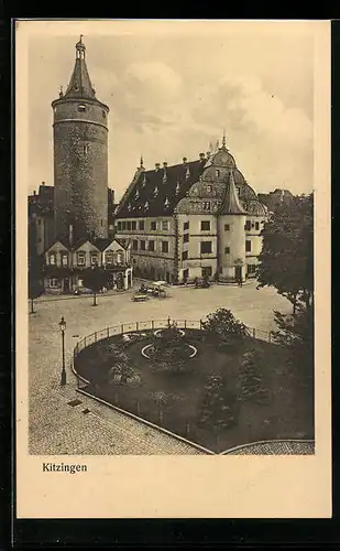 AK Kitzingen a. M., Rathausplatz