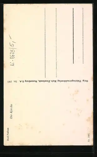 AK Bad Steben, an der Kirche