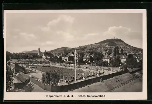 AK Heppenheim a. d. B., Städt. Schwimmbad