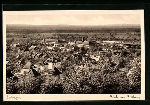 AK Ettlingen, Blick vom Rottberg