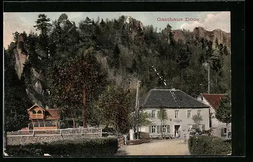 AK Doos, Partie am Gasthaus