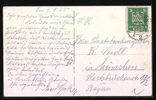 AK Emmerich, Rheinpromenade mit Martinikirche